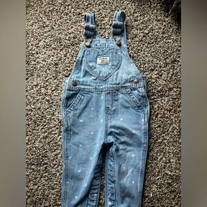 OshKosh B'gosh Blue Denim Overalls Classic Style